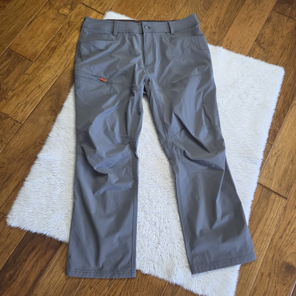 Brunt Costello Tech Pants Men's 38x30 Gray Stretch Ripstop Workwear